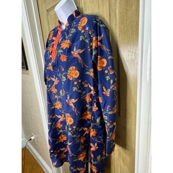 VASTRAMAY Kurta Blue Multi Colored Bird Floral Size 36 - Picture 6 of 8